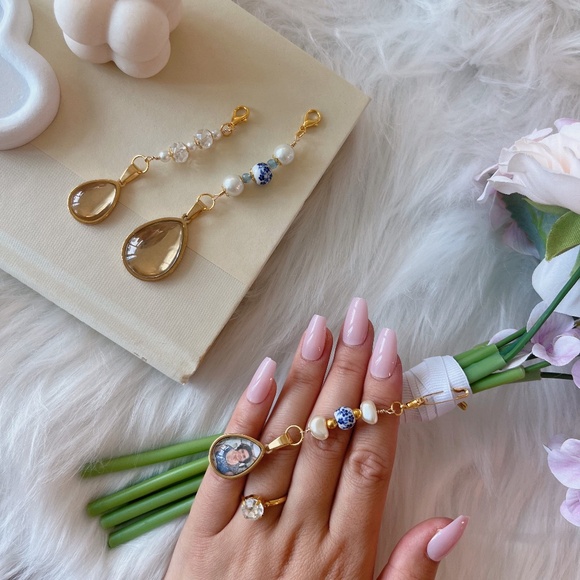 Wedding Bouquet Memorial Charm - Something Blue - Picture 1 of 3